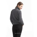 Suéter de cachemir puro gris oscuro con diseño superventas personalizado